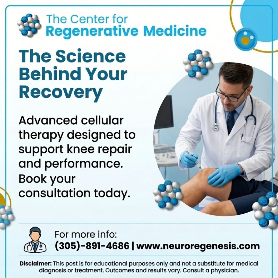 Center for Regenerative Health creative: Science behind recovery
